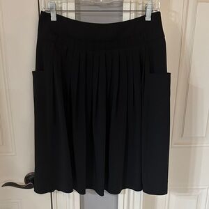 Elegant Black Pleated Skirt